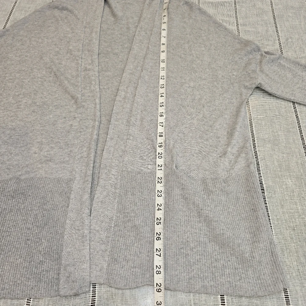 Vince Cardigan Womens Medium Gray Knit Open Front Silk Cashmere Sweater Pockets